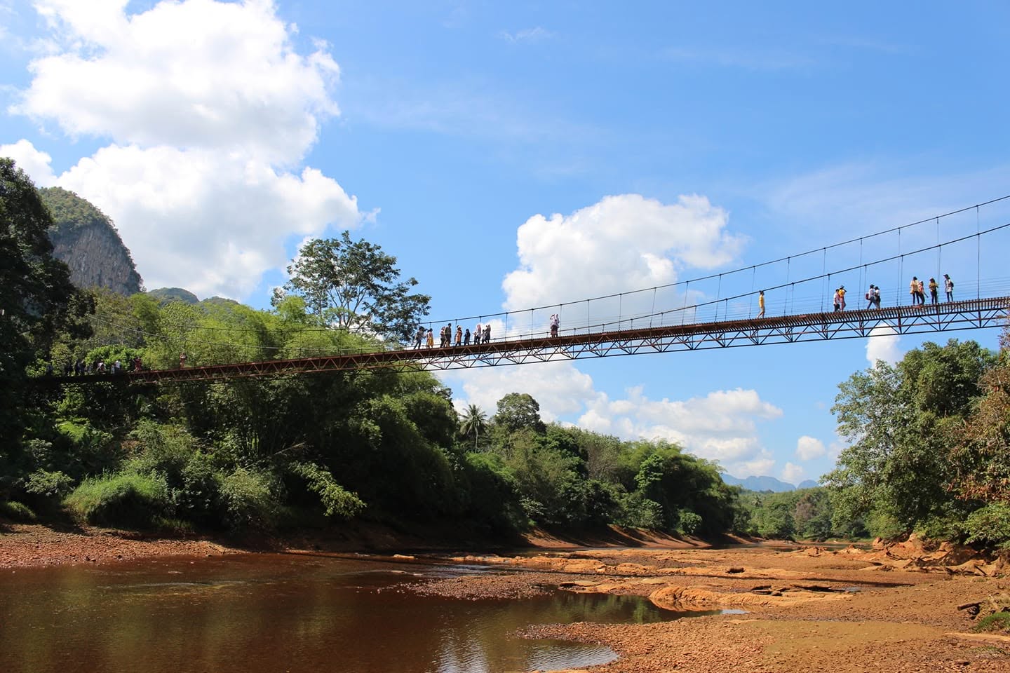 Khao Phang Suspension Bridge (Heart-Shaped Mountain View) | Surat Thani