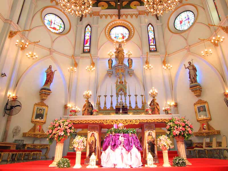 Nativity of Our Lady Cathedral (อาสนวิหารแม่พระบังเกิด บางนกแขวก) Samut Songkhram 1702395320Thailand02.jpg