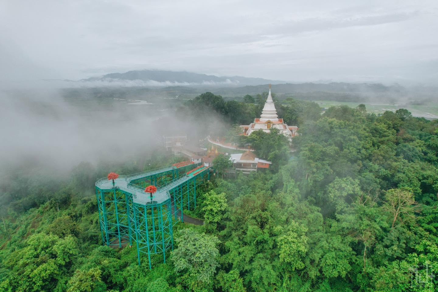Pha Ngao Three Lands Skywalk or Skywalk Chiang Saen , a landmark of Chiang Saen District | Chiang Rai